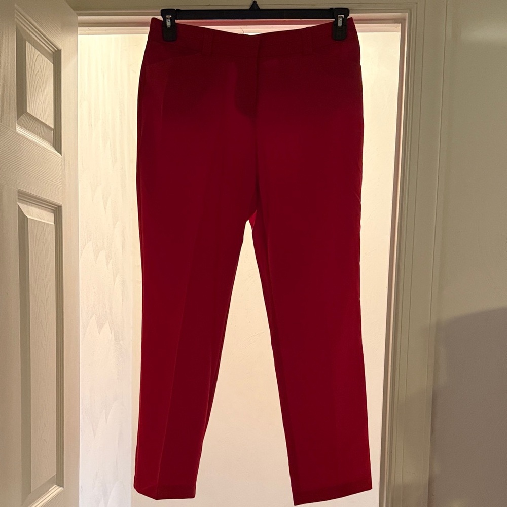 Van Heusen Vibrant Red Ankle Pants